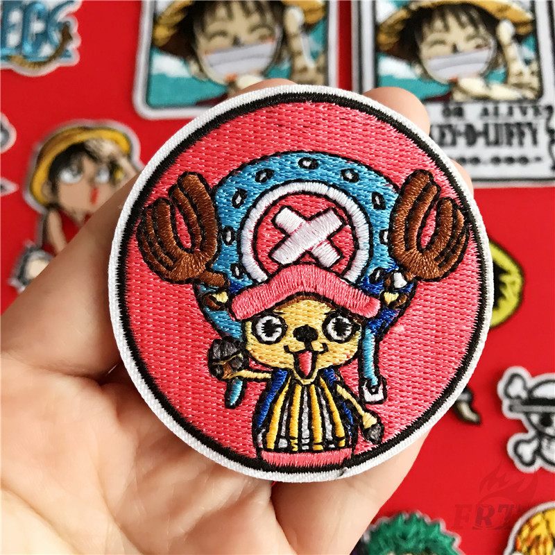 ♚ One Piece：King of The Sea Series 01 - Anime Iron-On Patch ♚ 1Pc Luffy / Chopper / Nami / Zoro / Robin / Law DIY Sew on Iron on Badges Patches