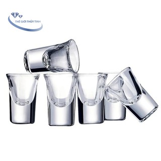 Bộ 12 Ly Rượu Thủy Tinh Shot Cẩm Đạt 45ml
