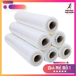 Màng nhựa quấn hàng pe nặng 3kg 5kg khổ 50cm lỏi 500g pe stretch film cuộn nylon bọc hàng