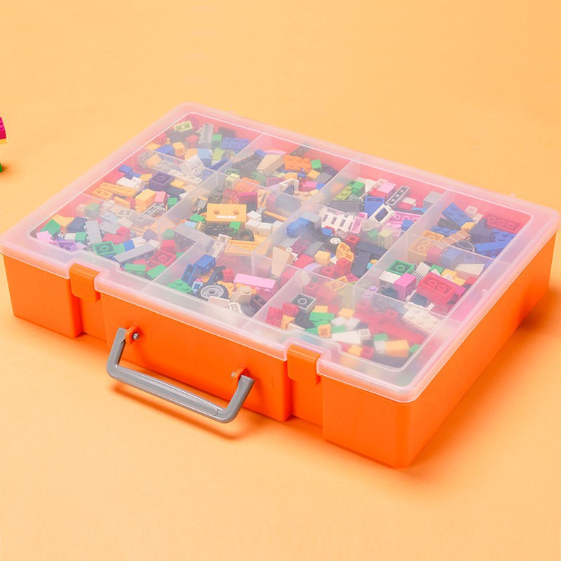 Hộp lưu trữ Lego đồ chơi các hạt nhỏ bộ phận ngăn phân loại trong suốt khay khối xây dựng và