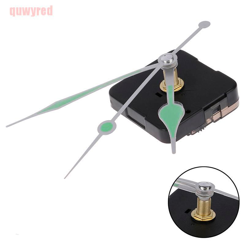 quwyred DIY Silent Quartz Movement Wall Clock Motor Mechanism Long Spindle Repair Parts GWT