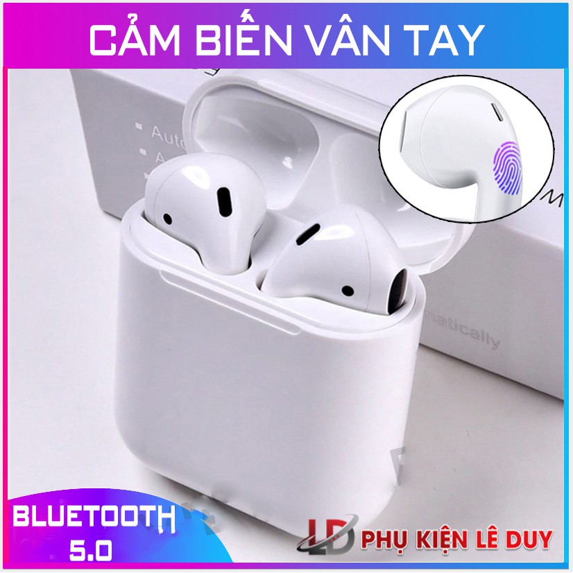 [Bass cực ấm] Tai Nghe Bluetooth không dây I12 TWS Cảm Biến Vân Tay