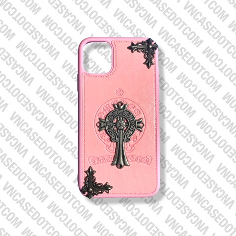 Ốp lưng Chrome Heart Cross Big Logo Leather