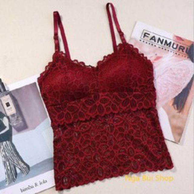 Áo Lót Bra Ren Hoa Dáng Dài K109
