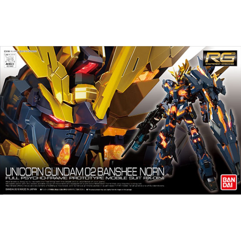 Mô hình RG 1/144 RX-0 Unicorn Gundam 02 Banshee Norn