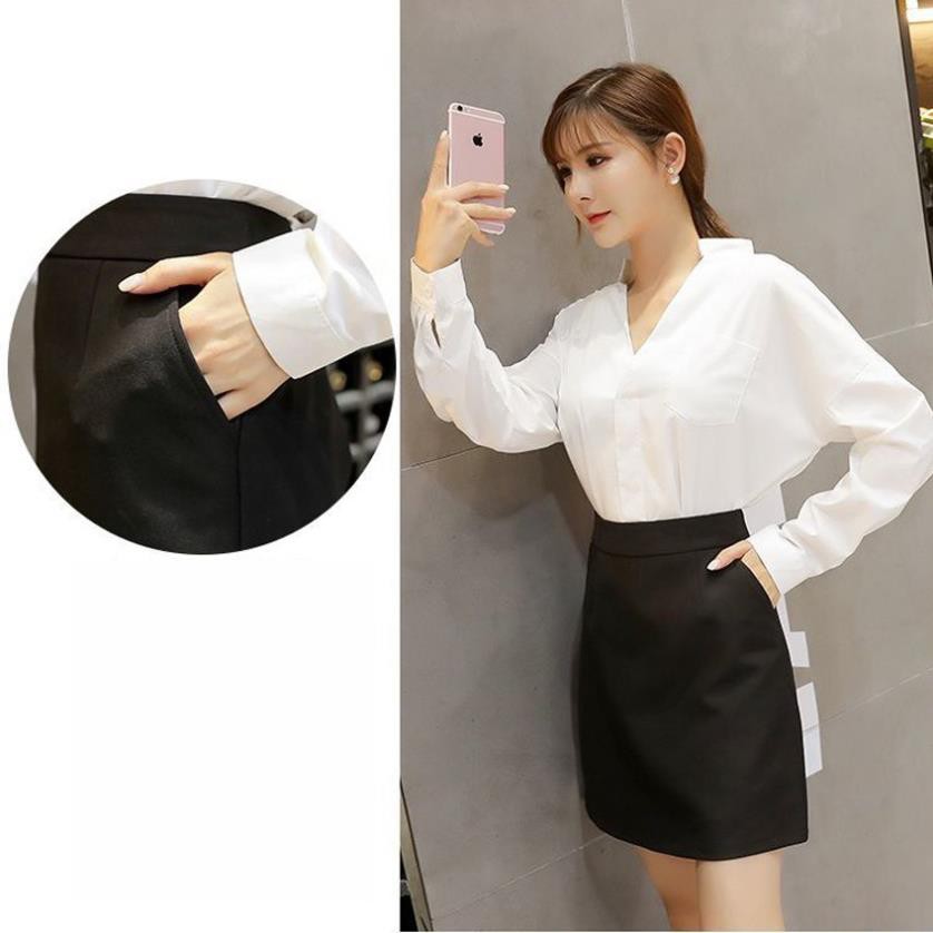 Chân Váy Chữ A, Chân Váy Nữ Ngắn Lưng Cao Túi Bên Hông Màu Đen Dễ Phối Đồ Thời Trang Cho Nữ.( Có Lót Quần ) | BigBuy360 - bigbuy360.vn