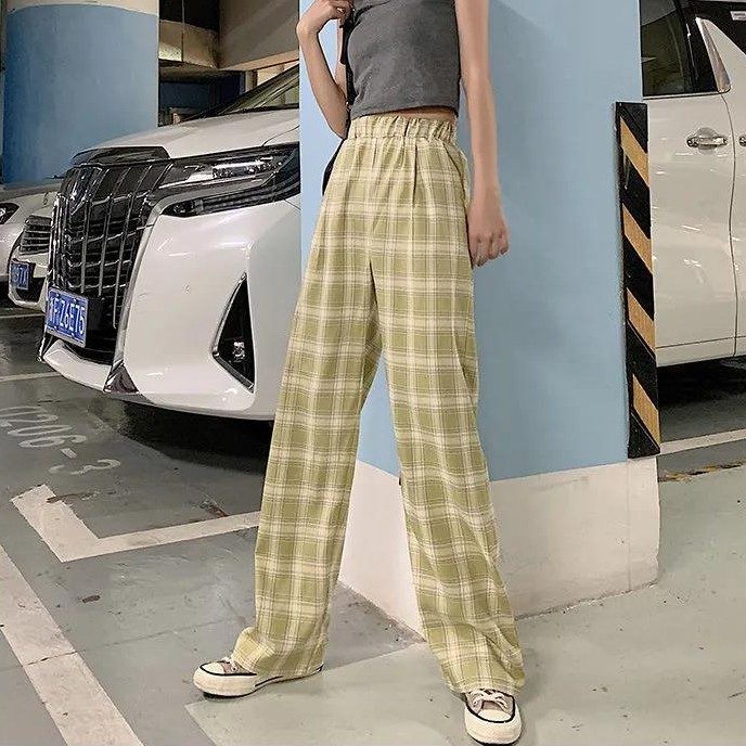 Korean Style Checkered Shorts Wide-legged for Women | BigBuy360 - bigbuy360.vn