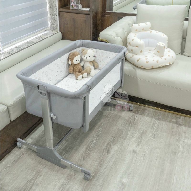 Cũi vải chân cao Umoo 08109 - giường tiện lợi đa năng cho bé