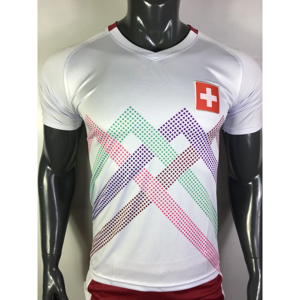 Quần áo Đá Banh Đội Tuyển Thụy Sỹ Trắng ་