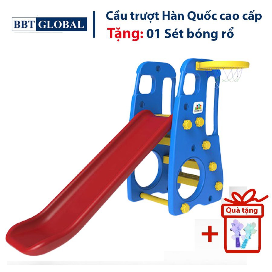 Cầu trượt Hàn Quốc có ném bóng rổ và điều chỉnh độ cao 2 nấc BBTGlobal TB200