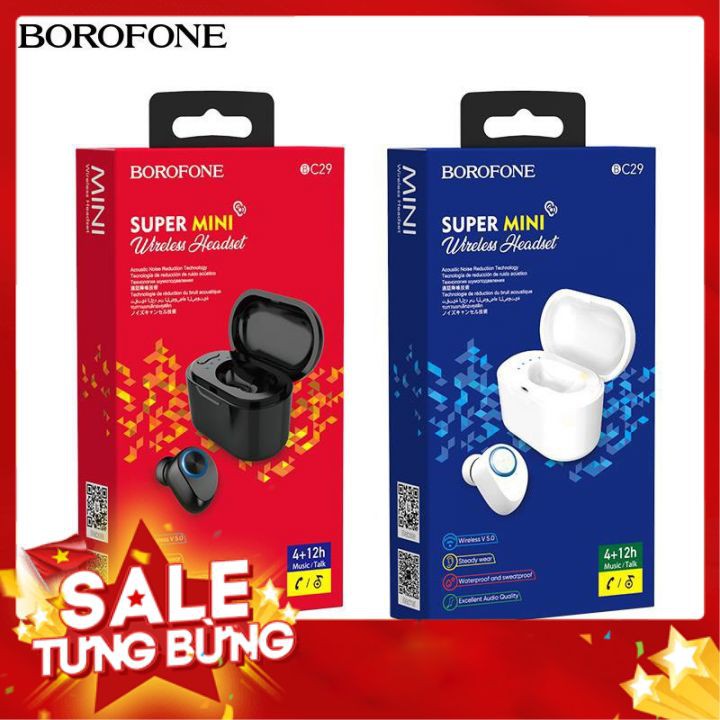 Tai nghe bluetooth Borofone BC29 hàng chính hãng -BH 6 tháng 1 đổi 1 poogroup