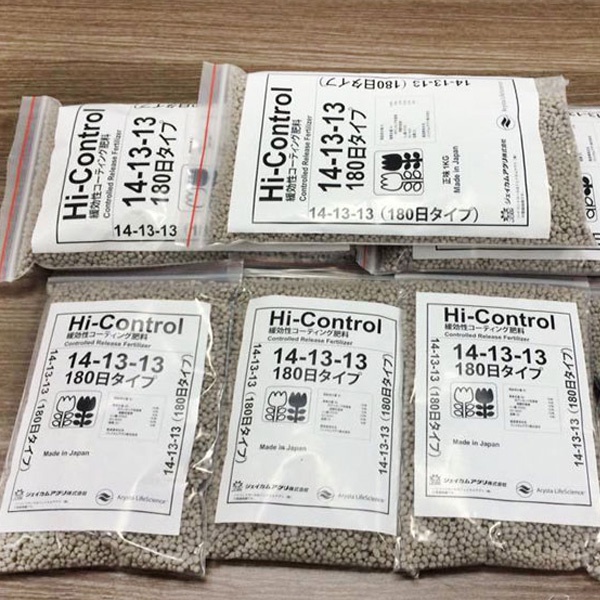 Phân chì tan chậm Nhật 14-13-13 Hi-Control có kiểm soát túi 1kg