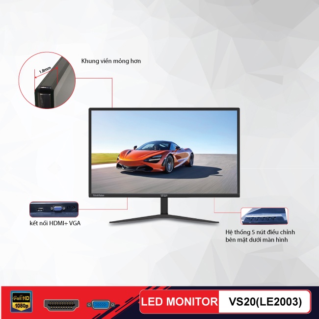 MÀN HÌNH LCD 20'' VSP VS20(LE2003) Chính hãng. VI TÍNH QUỐC DUY