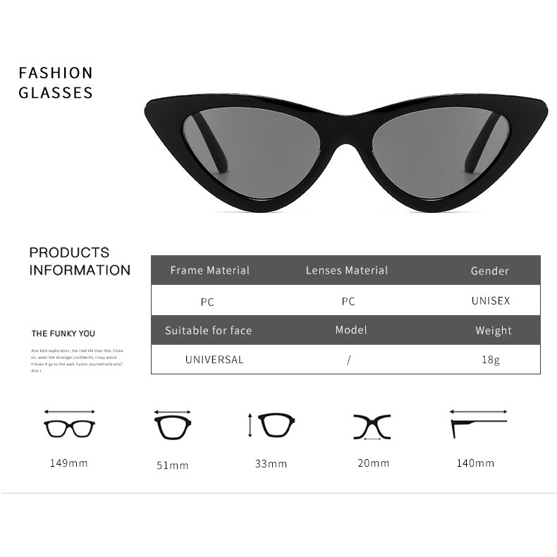 Kính ngầu mát mắt mèo màu thời trang , kính râm đi biên du lịch gọng kính nhựa dẻp cao cấp - apark | BigBuy360 - bigbuy360.vn