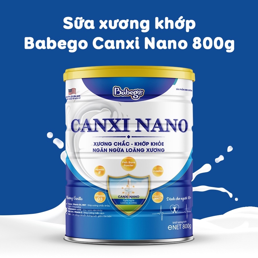 Sữa xương khớp Babego Canxi Nano 800g