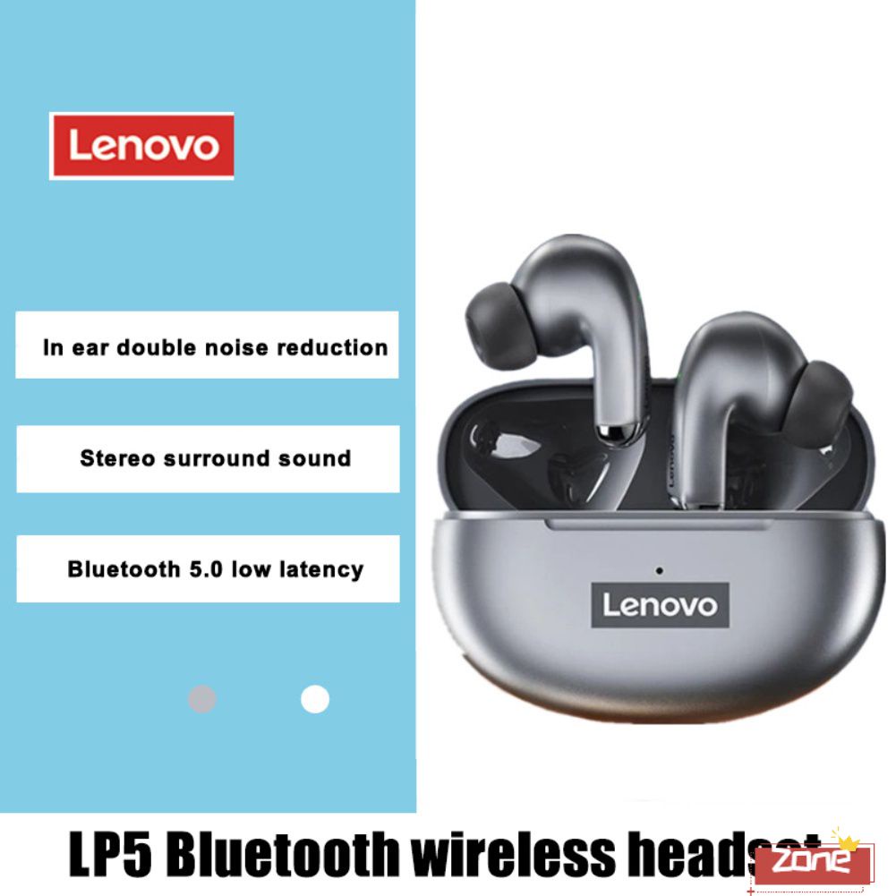 Lenovo LP5 Mini Bluetooth 9D Stereo Chống Nước Không Dây Tai Nghe Nhét Tai Cho iPhone 13 Xiaomi Bluetooth Tai Nghe Có Mic 'Vùng