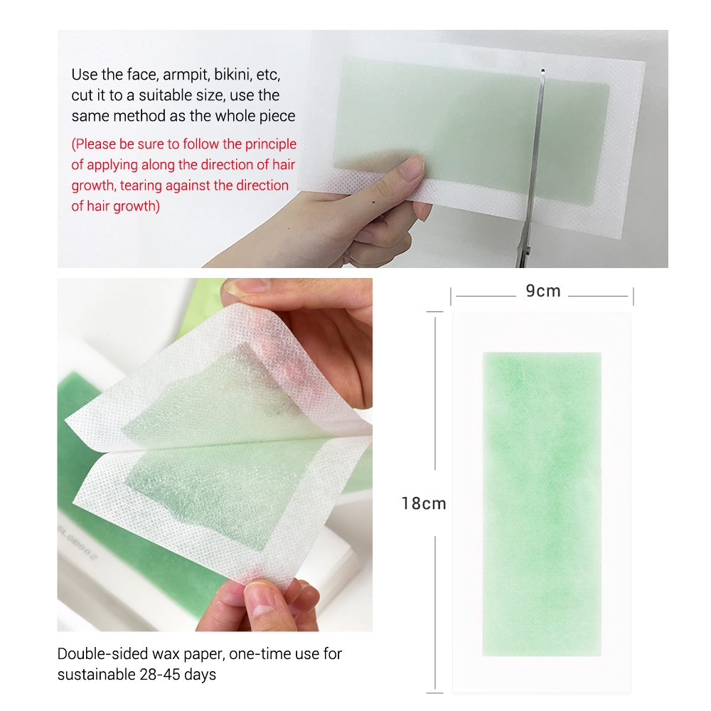 BREYLEE Giấy tẩy lông cơ thể chuyên dụng hai mặt hiệu | BigBuy360 - bigbuy360.vn