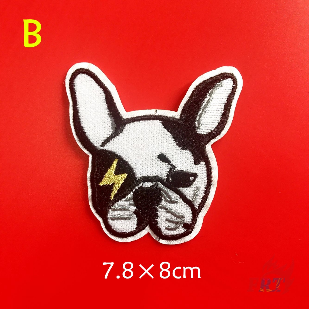 1 miếng vá ủi đồ DIY hình chú chó Corgi / Bulldog dễ thương