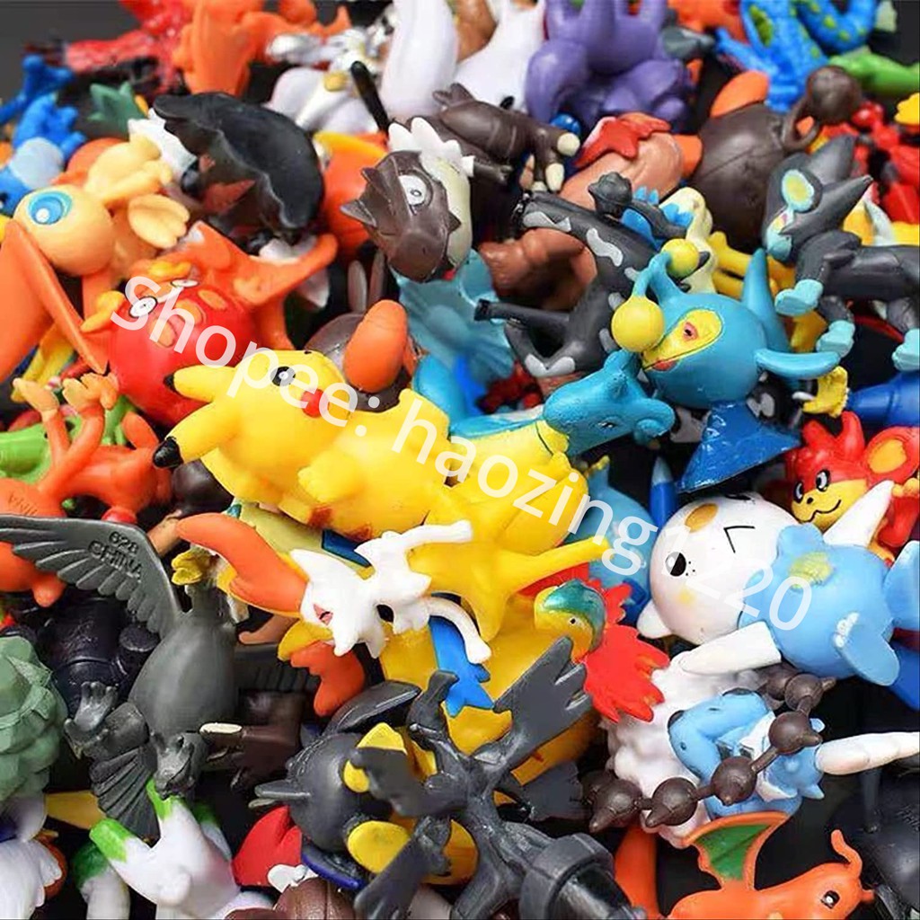 Bộ 24 mô hình đồ chơi hình thú, bộ sưu tập nhân vật mẫu ngẫu nhiên (Kích thước 2-3cm)