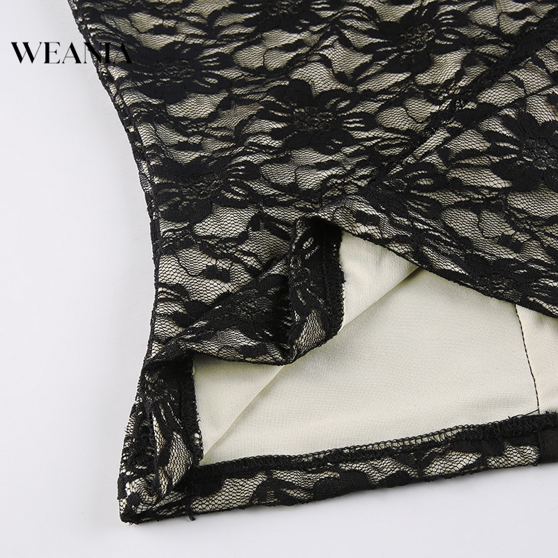 Áo Tank Top Hở Lưng Phối Ren Hai Lớp Gợi Cảm D0322