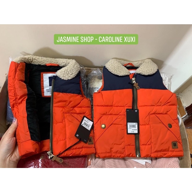 Áo phao gile Next UK chống nước lót nỉ size 6-9m và 9-12m