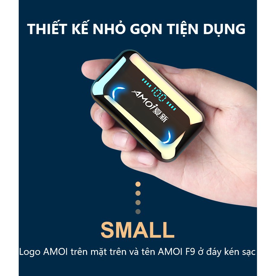 [CÓ LOGO AMOI] TAI NGHE AMOI F9 PRO MAX | BLUETOOTH 5.1 mới nhất 2020 | Hàng chính hãng có logo AMOI F9 | BigBuy360 - bigbuy360.vn