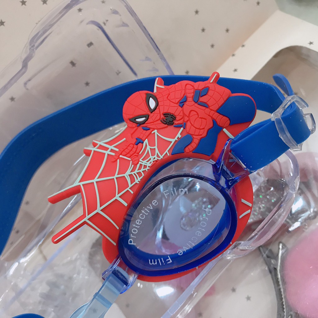 Kính bơi bé trai nhện spiderman an toàn bảo vệ mắt cho bé