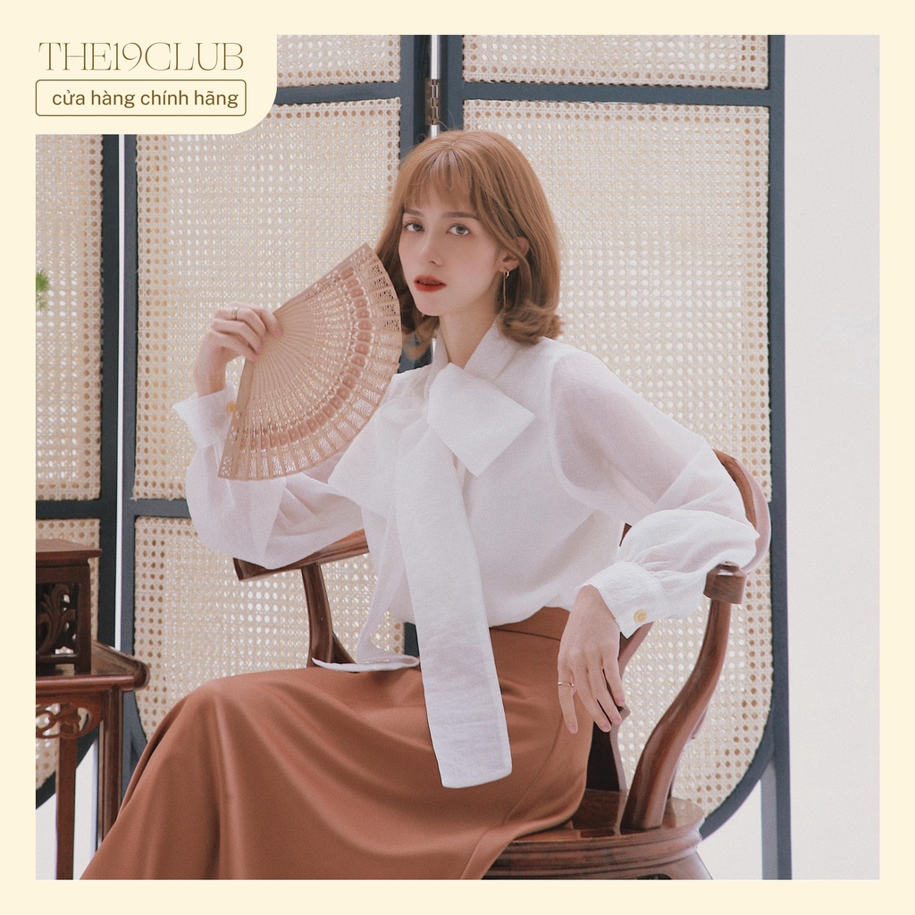 THE19CLUB - Áo sơ mi cổ buộc nơ 4 màu sắc - Ella Shirt