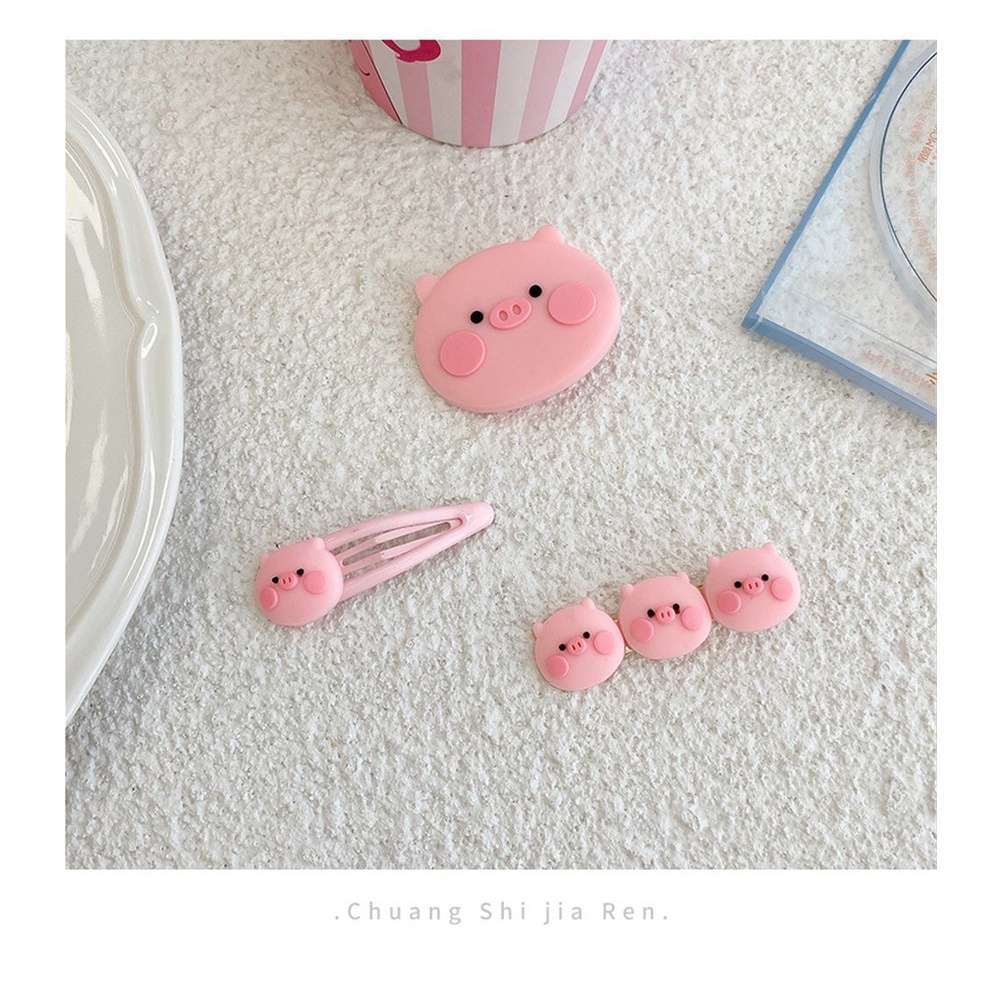 Kẹp Tóc 2021 Màu Hồng Dễ Thương Cho Nữ