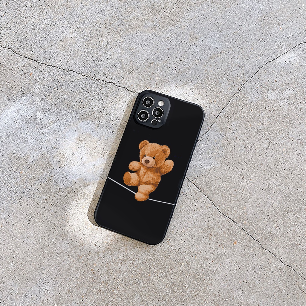 ỐP LƯNG IPHONE Gấu đu dây ốp iphone 12 pro/13pro/13promax/7/7+/8/8+/X/XS/XSM/11/11PMROMAX tr300