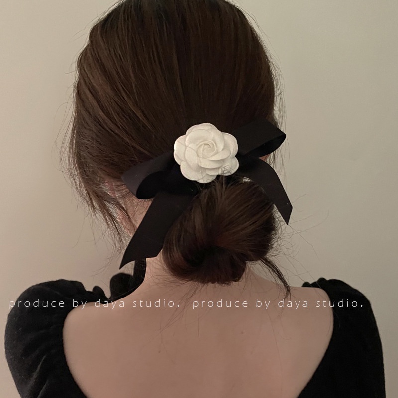 2023 Kẹp Tóc Hình Nơ Hoa Trà Phong Cách Cổ Điển Dễ Phối Đồ Thời Trang Cho Nữ