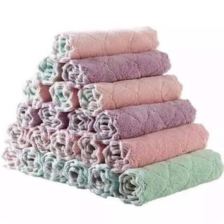Combo 2 khăn siêu thấm 2 mặt - khăn nhà bếp - giẻ lau bếp (Baophong8668)