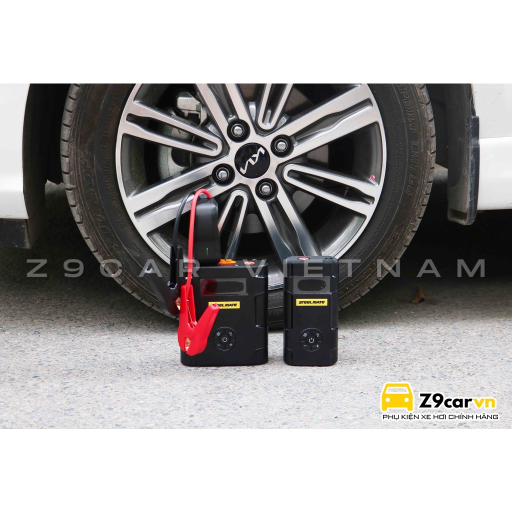 Bơm lốp kiêm kích bình ắc quy Steelmate T8 Pro chính hãng - Bảo hành 3 năm
