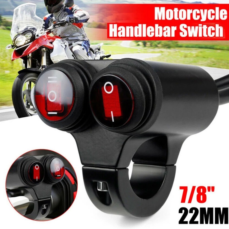 Công Tắc Đèn Pha Chống Thấm Nước 12V Gắn Tay Lái Xe Mô Tô UTAKEE