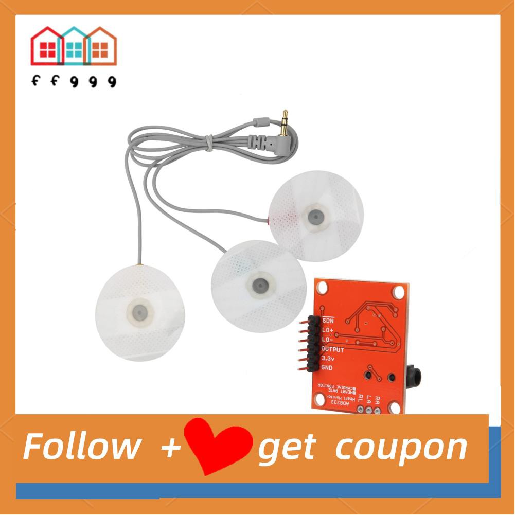 Mô Đun Cảm Biến Nhịp Tim Ffggg Ad8232 Dc3.3V