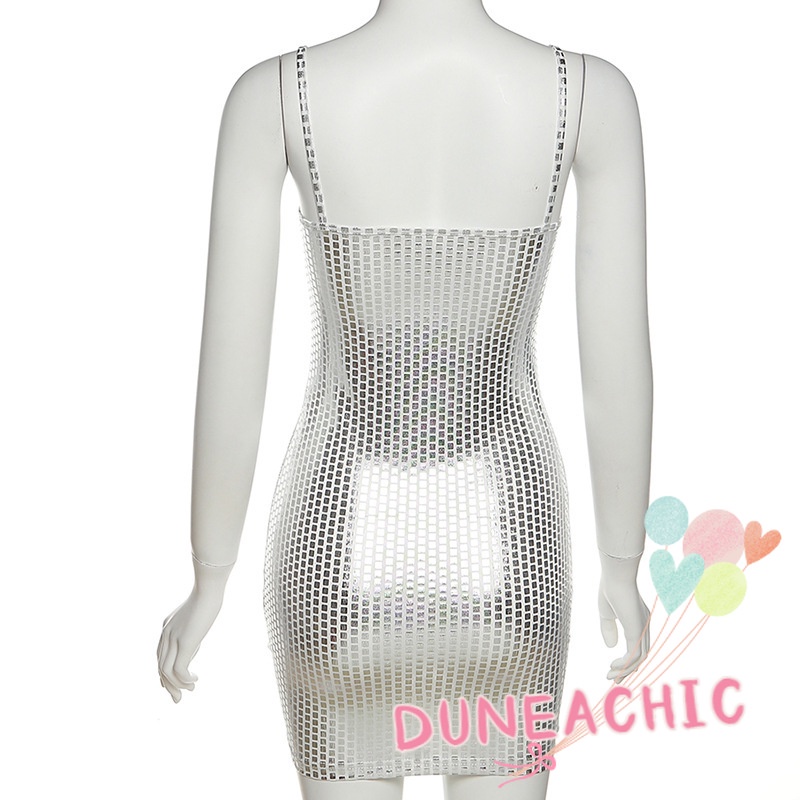 Đầm Dự Tiệc Hai Dây Khoét Sâu Gợi Cảm Dành Cho Nữ