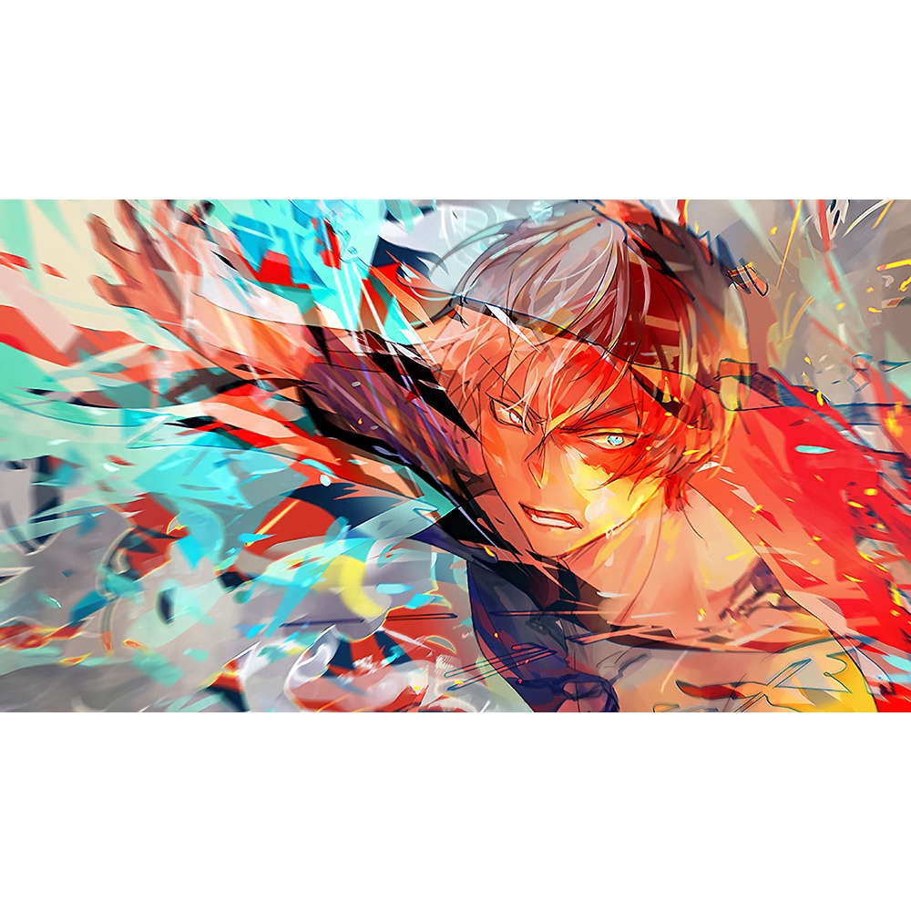 Poster A4 dán tường Anime, decal 21x30 trang trí có keo My Hero Academia Wallpapers (1), nhận in theo yêu cầu