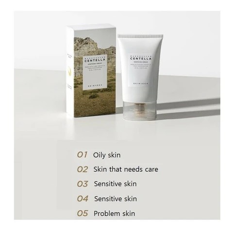 Skin1004-Kem Dưỡng Ẩm Rau Má Làm Dịu-Phục Hồi-Bảo Vệ Da Madagascar Centella Soothing Cream-1989store PhânPhối Chính Hãng