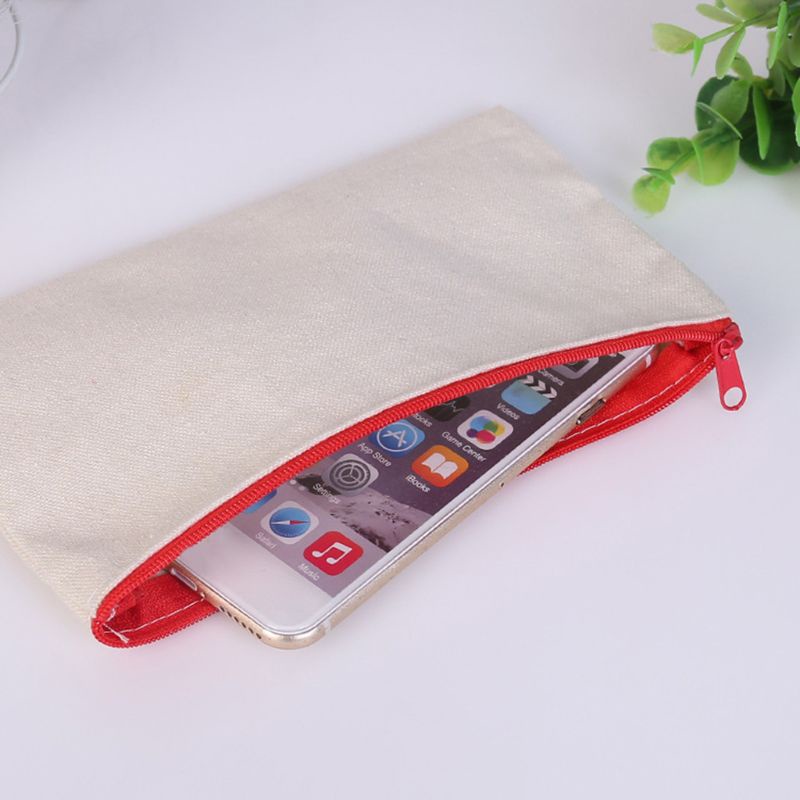 Set 10 Túi Đựng Bút Chì / Đồ Trang Điểm DIY Có Khóa Kéo Tiện Lợi