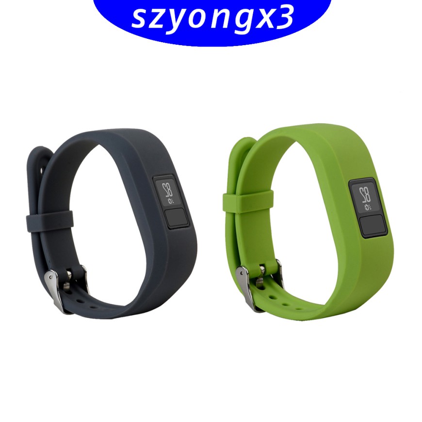 Set 2 Dây Đeo Thay Thế Cho Đồng Hồ Thông Minh Garmin Vivofit 3