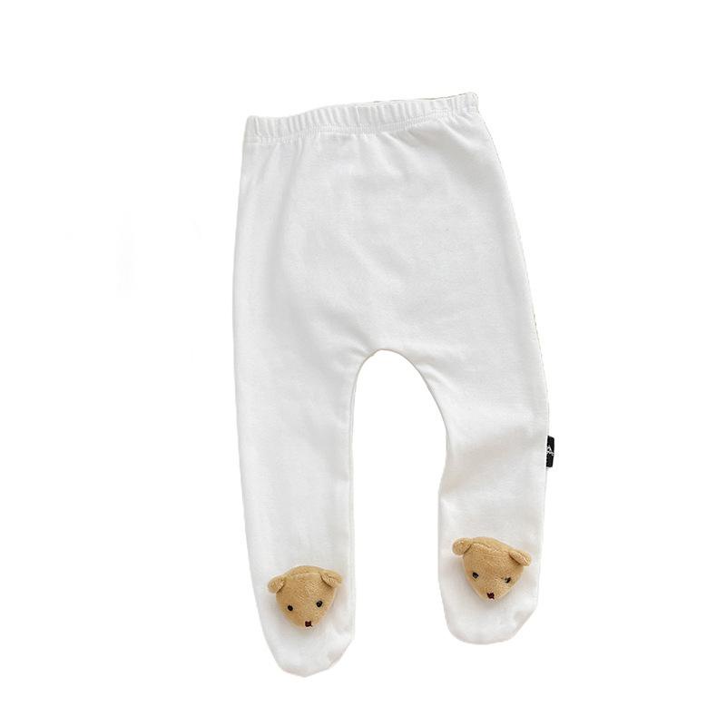 Quần Tất cotton In Hình Gấu Dễ Thương Phong Cách Hàn Quốc Thời Trang Xuân Thu Cho Bé Trai Và Gái