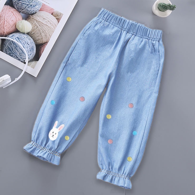 Quần Legging Thể Thao Dài Mỏng Chống Muỗi Phong Cách Mới Cho Bé Gái