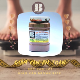 BỘT GẠO LỨT giảm cân BROWN RICE rang tay (hũ 800gr)