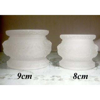 Lư hương thờ cúng lưu ly trắng