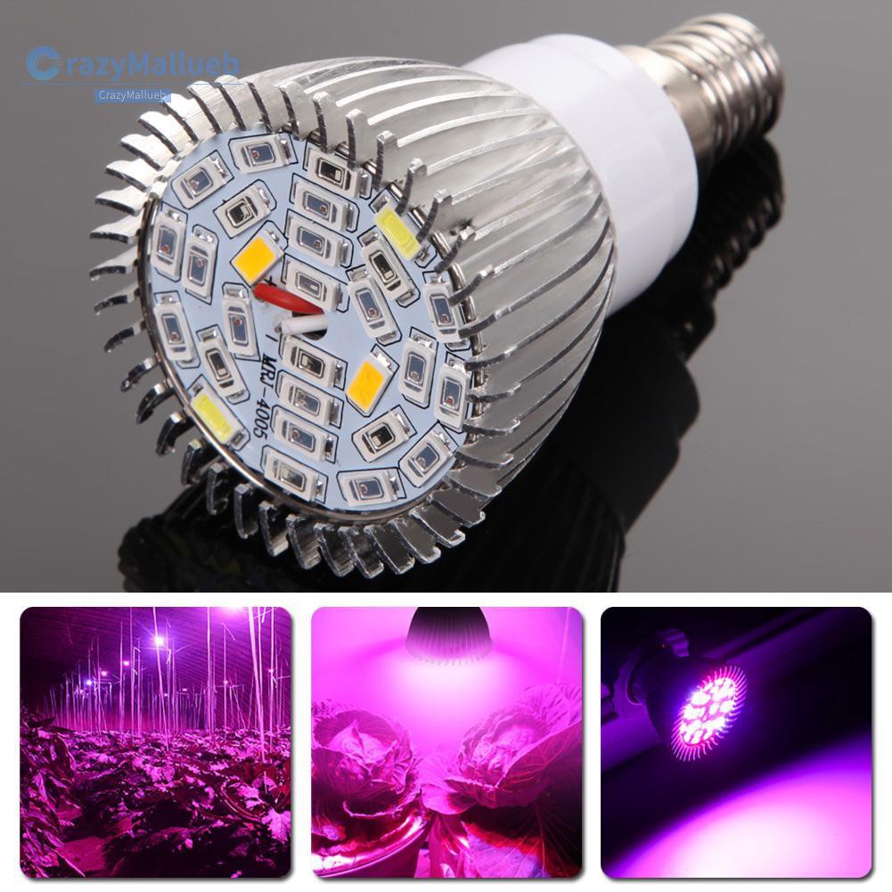 Crazymallueb❤Full Spectrum 28W E14 LED Grow Light AC85-265V LED  Lamp Plant Light❤Lighting