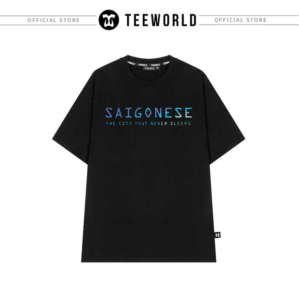 Áo thun Local Brand Teeworld Saigonese - The City That Never Sleeps T-shirt Nam Nữ Trắng Đen Form Rộng Unisex