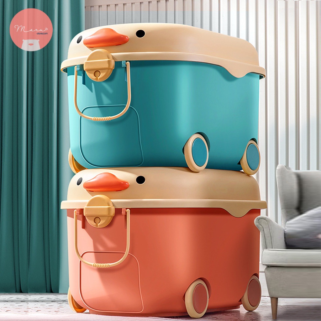 [Siêu rẻ] Bộ 3 hộp đựng đồ chơi vịt XINGU (3 màu)