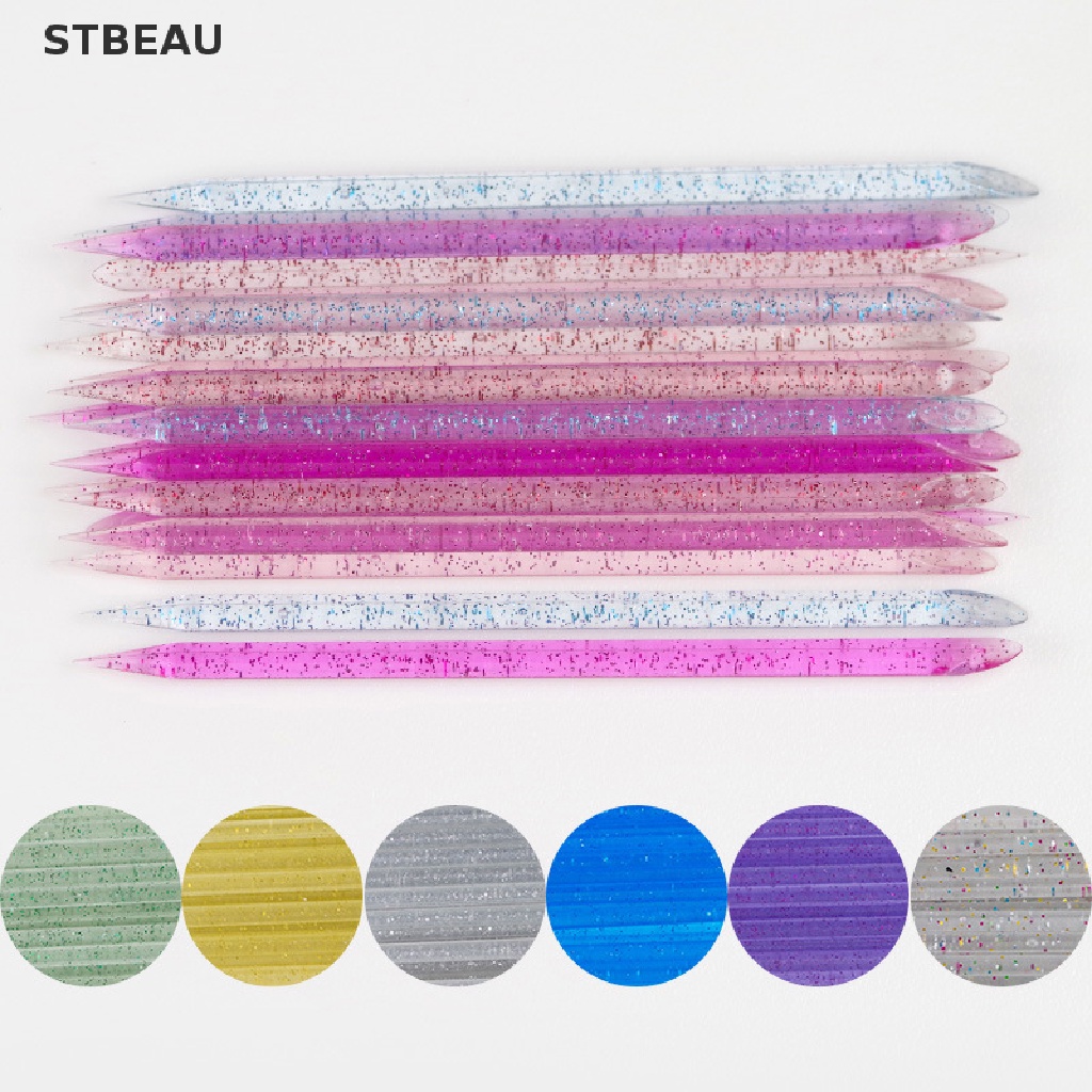 [Hàng mới về] Set 50 que gỗ hai đầu chăm sóc móng có thể tái sử dụng tiện dụng