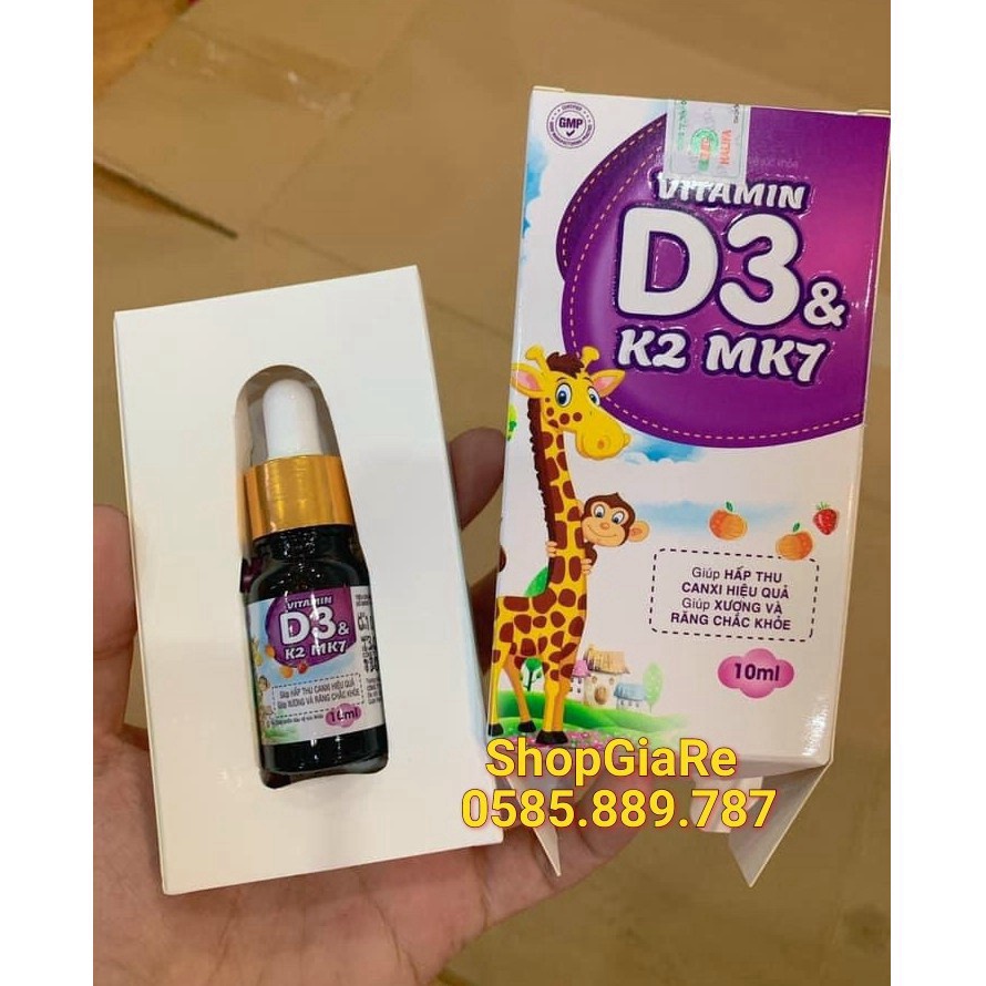 Vitamin D3 &amp; K2 Mk7 giúp hấp thụ canxi hiệu quả, giúp xương và răng chắc khỏe T