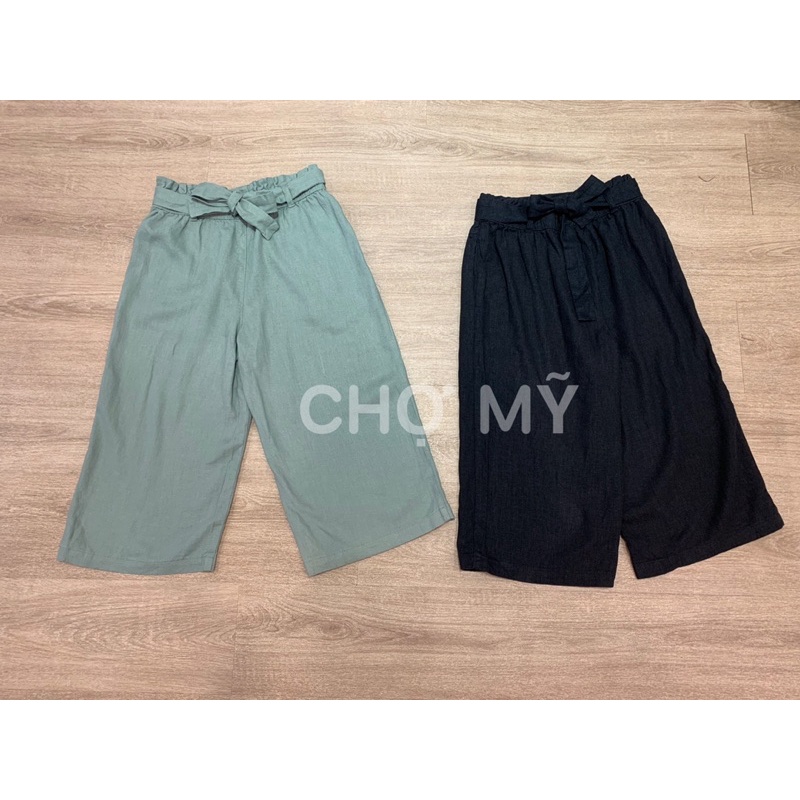 Quần linen culottes bé gái lớn